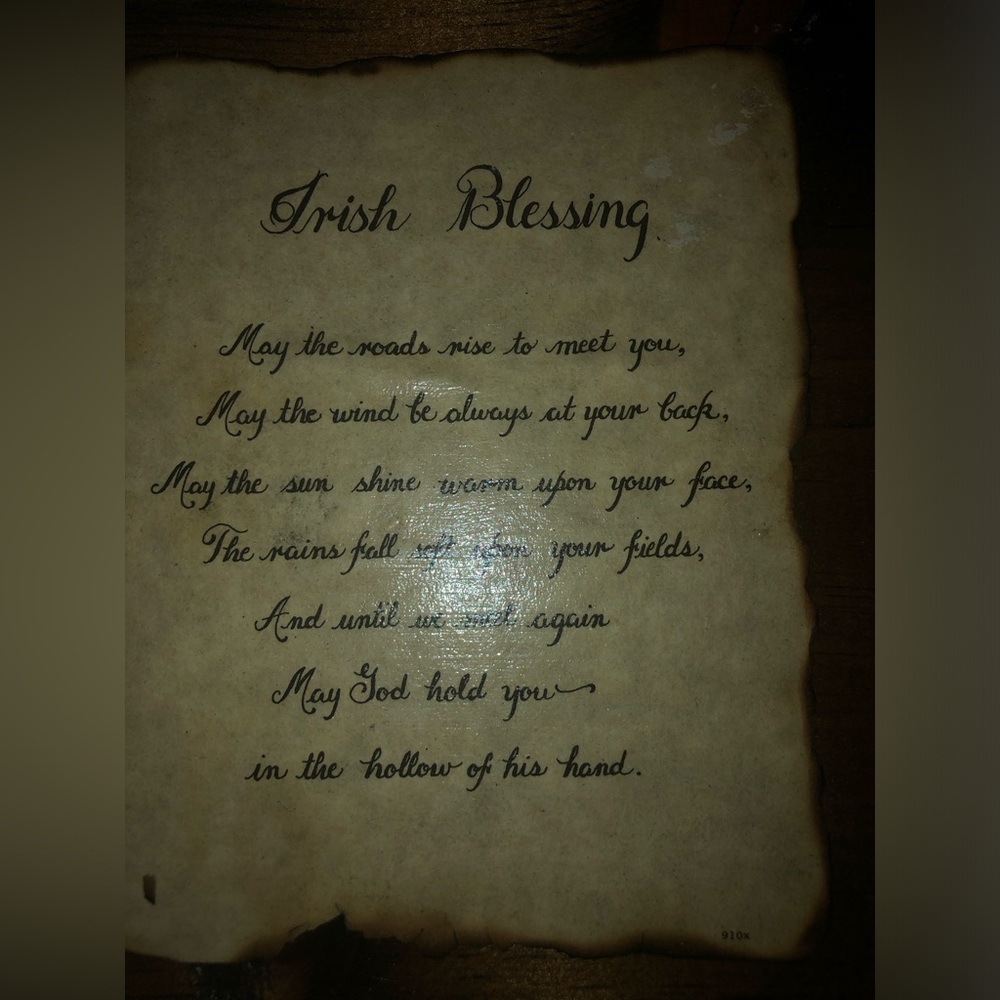 Irish Blessing Vintage Wall Plaque - Picture 4 of 4